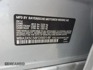2015 BMW 3 Series 328i Gran Turismo xDrive z VIN WBA3X5C58FD560148, wystawiony jako Copart lot #55765525 z przebiegiem 205 595 mil mil oraz Szkoda całkowita • Salvage title. Historia ofert i sprzedaży dostępna na DreamBid. Obrazek 12.