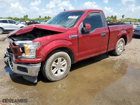 2019 Ford F-150 XL with VIN 1FTMF1C52KKF10340, listed as a Copart auction lot 61386384 with 74,673 mi miles and Clean Title. Bid and sale history available at carsss.com. Image 1.