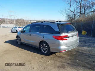2023 Honda Odyssey EX-L with VIN 5FNRL6H68PB070545, listed as a IAAI auction lot 41331357 with 13,448 mi miles. Bid and sale history available at carsss.com. Image 3.