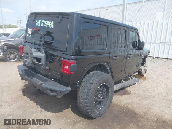 2020 Jeep Wrangler Unlimited Sahara with VIN 1C4HJXEG6LW211932, listed as a IAAI auction lot 42040546 with 74,732 mi miles and . Bid and sale history available at DreamBid. Image 4.