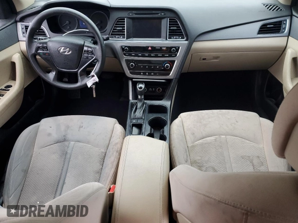 2017 Hyundai Sonata SE with VIN 5NPE24AF2HH482382, listed as a Copart auction lot 44988975 with 131,099 mi miles and Salvage Title. Bid and sale history available at DreamBid. Image 8.