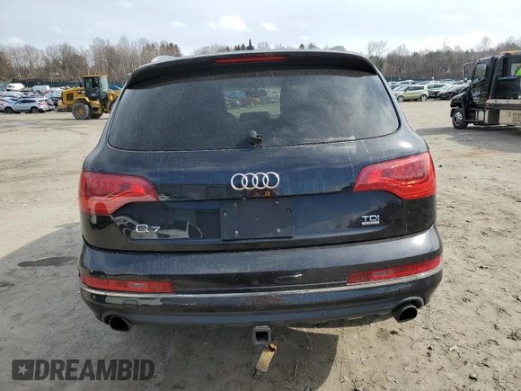 2013 Audi Q7 3.0L TDI Premium Plus with VIN WA1LMAFE8DD004221, listed as a Copart auction lot 50377595 with 0 mi miles and Clean Title. Bid and sale history available at carsss.com. Image 6.