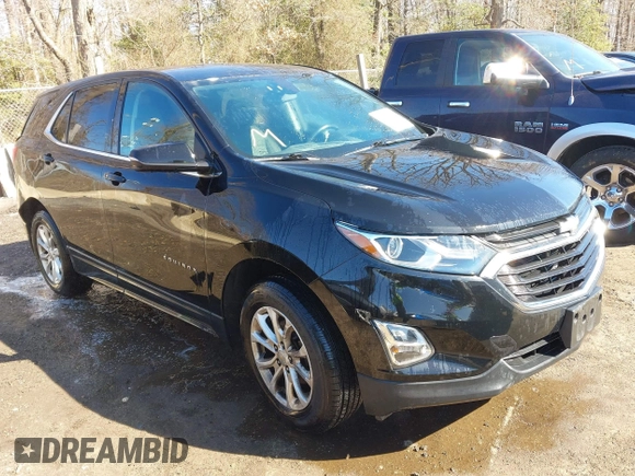 2019 Chevrolet Equinox LT with VIN 2GNAXUEV0K6185454, listed as a IAAI auction lot 41565550 with 108,573 mi miles. Bid and sale history available at carsss.com. Image 1.