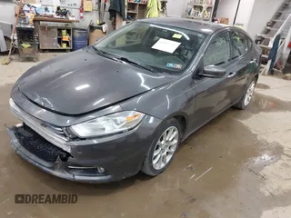 2015 Dodge Dart Limited with VIN 1C3CDFCB0FD200965, listed as a IAAI auction lot 41967591 with 155,944 mi miles. Bid and sale history available at carsss.com. Image 2.