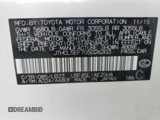 2016 Lexus LS 460 with VIN JTHCL5EF7G5026203, listed as a Copart auction lot 54129465 with 142,898 mi miles and Salvage title. Bid and sale history available at DreamBid. Image 13.