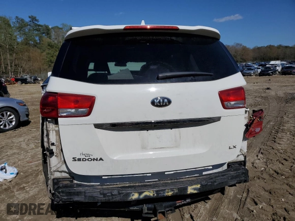 2016 Kia Sedona LX with VIN KNDMB5C17G6163863, listed as a Copart auction lot 52128745 with 165,416 mi miles and Salvage Title. Bid and sale history available at DreamBid. Image 6.