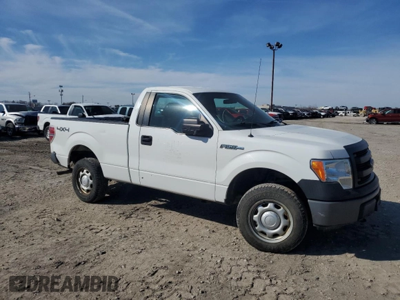 2013 Ford F-150 XL with VIN 1FTMF1EM6DFC81676, listed as a Copart auction lot 44700115 with 105,548 mi miles and Salvage Title. Bid and sale history available at carsss.com. Image 4.
