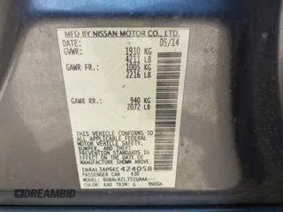 2014 Nissan Altima SV with VIN 1N4AL3AP6EC424058, listed as a IAAI auction lot 41354655 with 123,650 mi miles and . Bid and sale history available at DreamBid. Image 9.