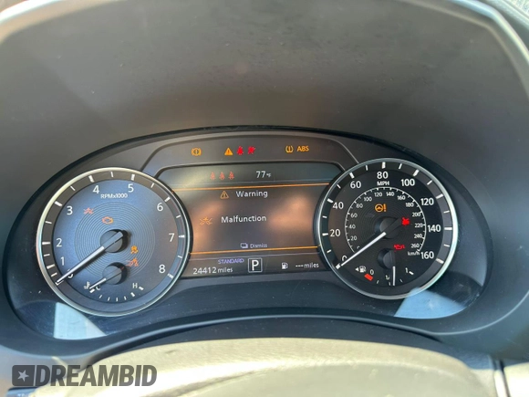 2024 Infiniti QX55 Luxe z VIN 3PCAJ5JR6RF109217, wystawiony jako Copart lot #58733135 z przebiegiem 24 412 mil mil oraz Nie do naprawy. Historia ofert i sprzedaży dostępna na DreamBid. Obrazek 6.