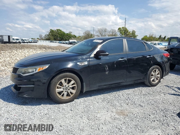 2017 Kia Optima LX with VIN 5XXGT4L34HG129503, listed as a Copart auction lot 48972245 with 99,796 mi miles and Salvage Title. Bid and sale history available at carsss.com. Image 1.