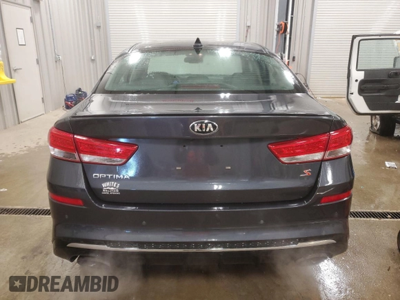 2019 Kia Optima LX with VIN 5XXGT4L35KG291082, listed as a Copart auction lot 87083004 with 135,163 mi miles and Salvage Title. Bid and sale history available at carsss.com. Image 6.