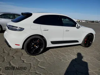 2023 Porsche Macan GTS with VIN WP1AF2A56PLB55605, listed as a Copart auction lot 77424624 with 14,893 mi miles and Salvage title. Bid and sale history available at DreamBid. Image 3.