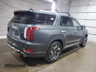 2022 Hyundai Palisade Calligraphy z VIN KM8R7DHE0NU411145, wystawiony jako Copart lot #47930585 z przebiegiem 63 027 mil mil oraz Szkoda całkowita • Salvage title. Historia ofert i sprzedaży dostępna na DreamBid. Obrazek 3.