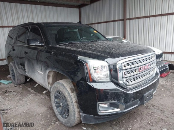 2017 GMC Yukon SLT with VIN 1GKS2BKC6HR171918, listed as a IAAI auction lot 41553393 with 106,766 mi miles. Bid and sale history available at carsss.com. Image 1.