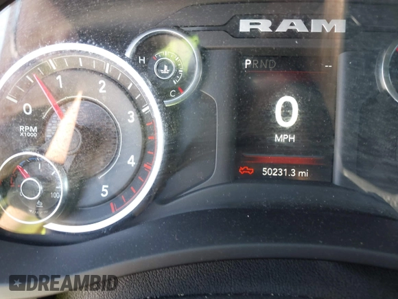 2023 Ram 2500 Big Horn with VIN 3C6UR5DL6PG504090, listed as a IAAI auction lot 42512380 with 50,231 mi miles and . Bid and sale history available at DreamBid. Image 7.