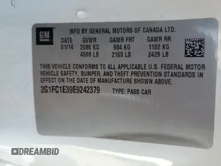 2014 Chevrolet Camaro LT z VIN 2G1FC1E39E9242379, wystawiony jako Copart lot #48046105 z przebiegiem 88 758 mil mil oraz Szkoda całkowita • Salvage title. Historia ofert i sprzedaży dostępna na DreamBid. Obrazek 14.