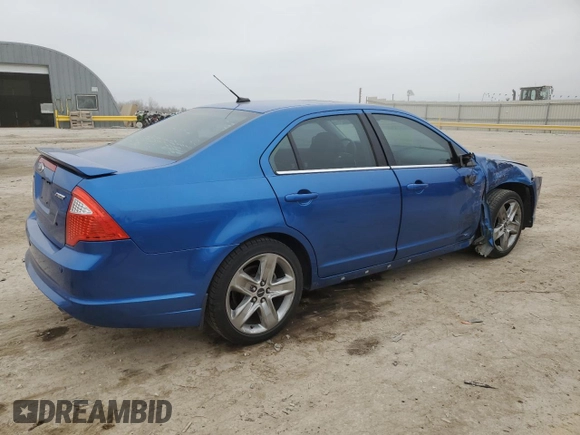 2011 Ford Fusion SPORT with VIN 3FAHP0KC3BR221008, listed as a Copart auction lot 86208904 with 60,921 mi miles and Salvage Title. Bid and sale history available at carsss.com. Image 3.
