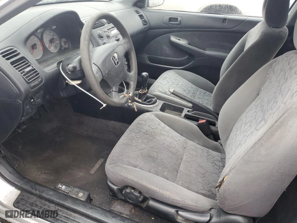 2001 Honda Civic EX with VIN 1HGEM21921L117826, listed as a Copart auction lot 43539745 with 146,427 mi miles and Clean Title. Bid and sale history available at carsss.com. Image 7.