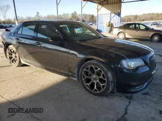 2017 Chrysler 300 S with VIN 2C3CCABG8HH596913, listed as a Copart auction lot 43037715 with 56,512 mi miles and Salvage Title. Bid and sale history available at DreamBid. Image 4.