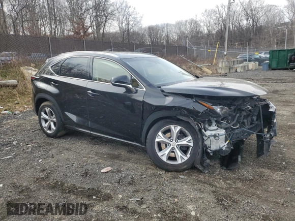2017 Lexus NX with VIN JTJBARBZ3H2133225, listed as a Copart auction lot 43923135 with 120,793 mi miles and Salvage Title. Bid and sale history available at carsss.com. Image 4.