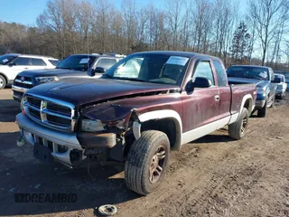 2004 Dodge Dakota SLT with VIN 1D7HG42N34S571352, listed as a IAAI auction lot 41406195 with 206,694 mi miles. Bid and sale history available at carsss.com. Image 2.
