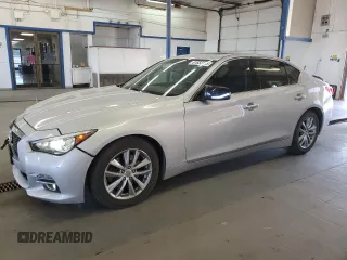 2017 Infiniti Q50 Premium with VIN JN1EV7AP7HM739014, listed as a Copart auction lot 61653145 with 98,219 mi miles and Salvage title. Bid and sale history available at DreamBid. Image 1.