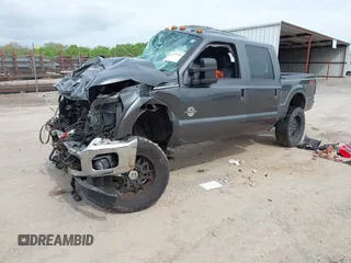 2015 Ford Super Duty F-250 SRW Lariat with VIN 1FT7W2BT4FED12351, listed as a IAAI auction lot 41944143 with 1 mi miles. Bid and sale history available at carsss.com. Image 2.