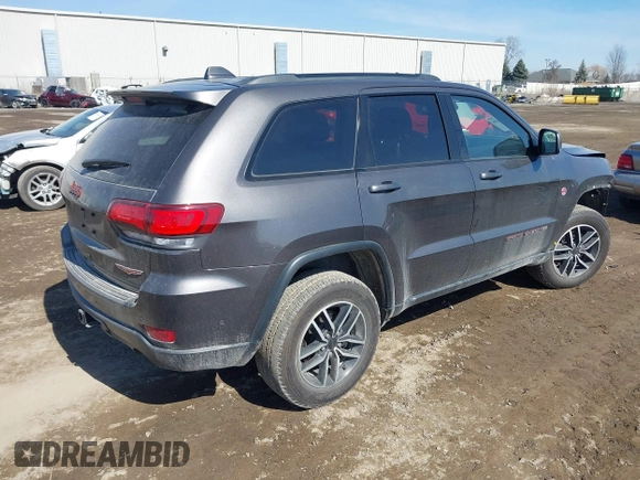 2021 Jeep Grand Cherokee Trailhawk with VIN 1C4RJFLGXMC716795, listed as a IAAI auction lot 41800596 with 38,394 mi miles. Bid and sale history available at carsss.com. Image 4.