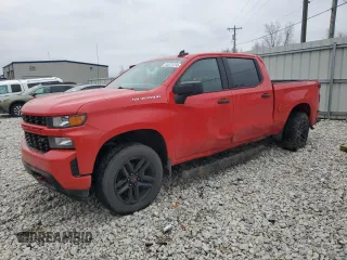 2021 Chevrolet Silverado 1500 Custom with VIN 1GCUYBEF5MZ126035, listed as a Copart auction lot 84873734 with Not Provided miles and Salvage Title. Bid and sale history available at DreamBid. Image 1.