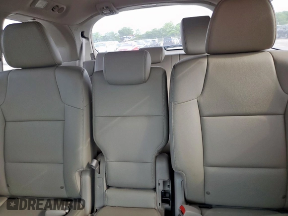 2015 Honda Odyssey EX-L with VIN 5FNRL5H66FB027802, listed as a Copart auction lot 54061475 with 44,489 mi miles and Salvage Title. Bid and sale history available at carsss.com. Image 10.