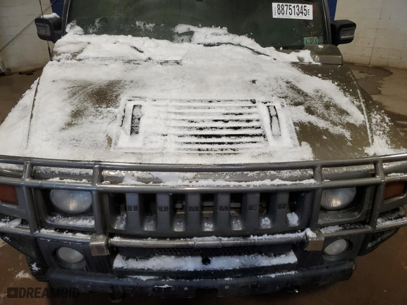 2005 Hummer H2 SUT with VIN 5GRGN22U35H125903, listed as a Copart auction lot 88751345 with 0 mi miles and Salvage Title. Bid and sale history available at carsss.com. Image 11.