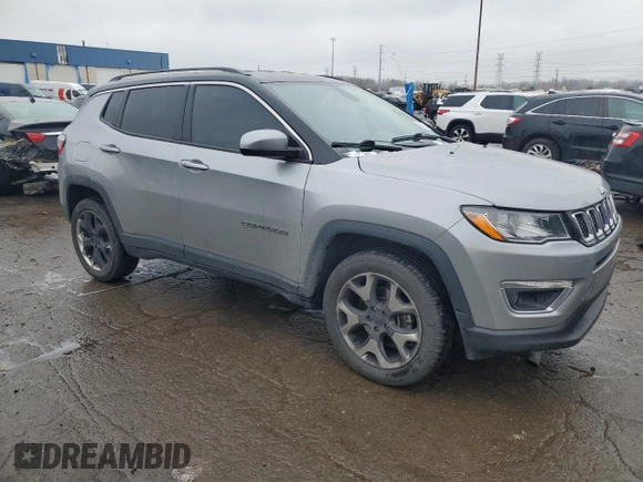 2020 Jeep Compass Limited with VIN 3C4NJDCB4LT119930, listed as a Copart auction lot 52212935 with 120,642 mi miles and Salvage Title. Bid and sale history available at DreamBid. Image 4.