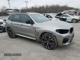 2021 BMW X3 M with VIN 5YMTS0C07M9F36829, listed as a Copart auction lot 48347655 with 42,698 mi miles and Salvage Title. Bid and sale history available at carsss.com. Image 4.