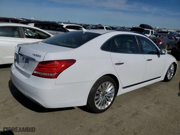 2014 Hyundai Equus Ultimate with VIN KMHGH4JH0EU084948, listed as a Copart auction lot 44762455 with NaN miles and Salvage Title. Bid and sale history available at carsss.com. Image 3.