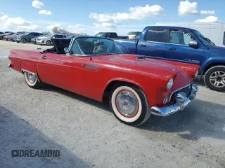 1955 Ford Thunderbird with VIN P5FH132340, listed as a Copart auction lot 77734424 with 96,568 mi miles and Salvage Title. Bid and sale history available at DreamBid. Image 4.