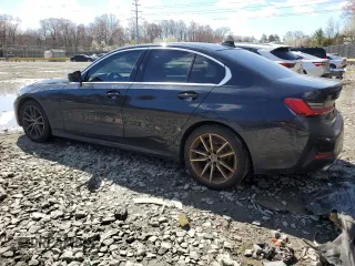 2019 BMW 3 Series 330i with VIN 3MW5R1J5XK8B00074, listed as a Copart auction lot 50806195 with 77,777 mi miles and Salvage Title. Bid and sale history available at carsss.com. Image 2.