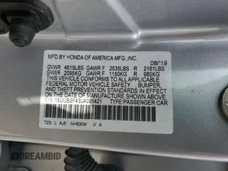 2020 Acura TLX Technology with VIN 19UUB2F43LA001421, listed as a Copart auction lot 47126755 with 55,001 mi miles and Salvage title. Bid and sale history available at DreamBid. Image 13.