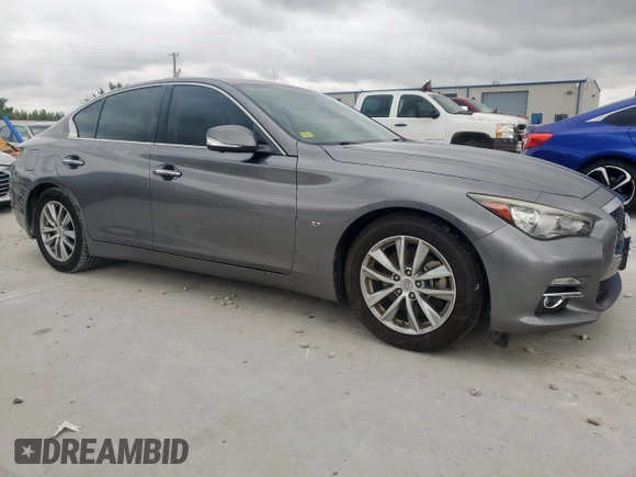 2015 Infiniti Q50 Sport with VIN JN1BV7AP1FM331043, listed as a Copart auction lot 60319895 with 150,645 mi miles and Salvage title. Bid and sale history available at DreamBid. Image 4.