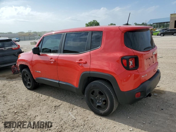 2019 Jeep Renegade Sport with VIN ZACNJBAB6KPJ88838, listed as a Copart auction lot 62315985 with 53,697 mi miles and Salvage title. Bid and sale history available at DreamBid. Image 2.