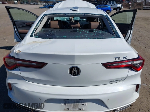 2021 Acura TLX w/Technology Package with VIN 19UUB6F40MA002356, listed as a IAAI auction lot 41757060 with 51,080 mi miles. Bid and sale history available at carsss.com. Image 16.