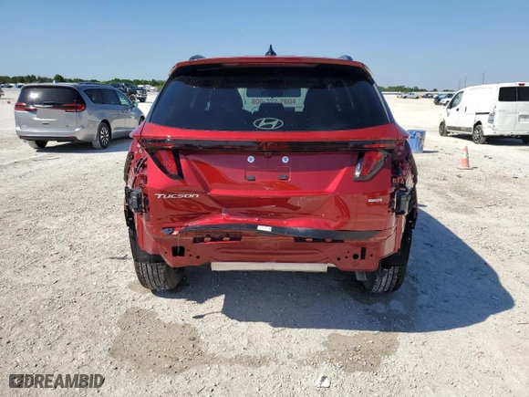 2025 Hyundai Tucson SEL with VIN 5NMJBCDE2SH483337, listed as a Copart auction lot 50887355 with 5,306 mi miles and Clean Title. Bid and sale history available at carsss.com. Image 6.