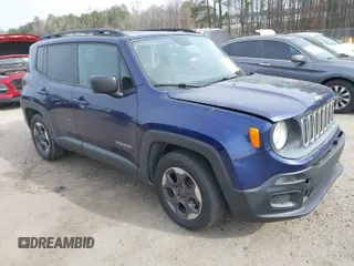 2016 Jeep Renegade Sport with VIN ZACCJAAT0GPD41914, listed as a IAAI auction lot 41463960 with 152,655 mi miles and . Bid and sale history available at DreamBid. Image 1.