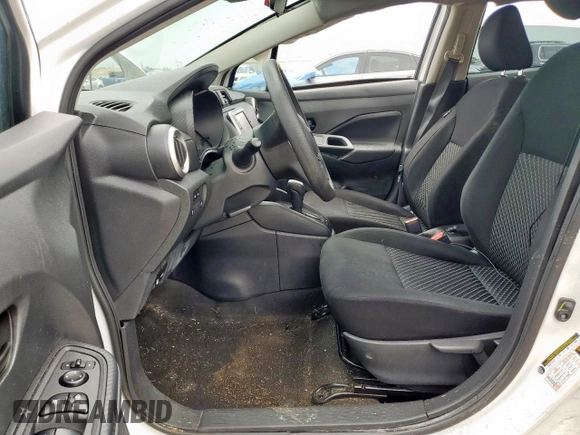 2021 Nissan Versa S with VIN 3N1CN8DVXML895737, listed as a Copart auction lot 60510795 with 47,272 mi miles and Salvage title. Bid and sale history available at DreamBid. Image 7.
