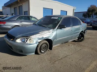 2000 Honda Civic VP with VIN 2HGEJ6615YH505899, listed as a Copart auction lot 89405725 with 181,490 mi miles and Salvage Title. Bid and sale history available at carsss.com. Image 1.