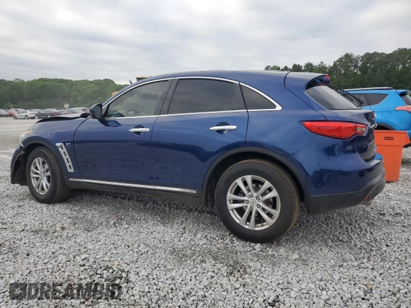 2016 Infiniti QX70 with VIN JN8CS1MU0GM671928, listed as a Copart auction lot 54887775 with 163,054 mi miles and Salvage title. Bid and sale history available at DreamBid. Image 2.
