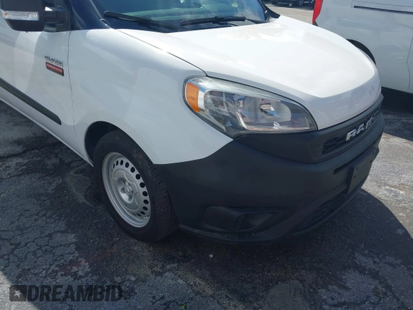2019 Ram ProMaster City Cargo Tradesman z VIN ZFBHRFAB8K6M89858, wystawiony jako IAAI lot #41930701 z przebiegiem 85 486 mil mil oraz . Historia ofert i sprzedaży dostępna na DreamBid. Obrazek 1.