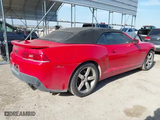 2015 Chevrolet Camaro LT with VIN 2G1FD3D36F9291180, listed as a IAAI auction lot 41675927 with 128,006 mi miles. Bid and sale history available at carsss.com. Image 4.