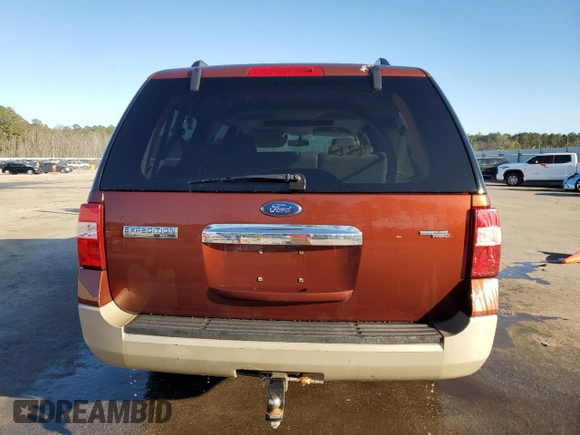 2008 Ford Expedition EL Eddie Bauer with VIN 1FMFK17558LA51642, listed as a Copart auction lot 43471465 with 0 mi miles and Salvage Title. Bid and sale history available at carsss.com. Image 6.