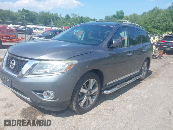 2015 Nissan Pathfinder SL with VIN 5N1AR2MM3FC601523, listed as a IAAI auction lot 42782702 with 166,956 mi miles and . Bid and sale history available at DreamBid. Image 17.