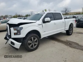 2017 Ford F-150 XL with VIN 1FTFW1EG1HFA28306, listed as a Copart auction lot 52254815 with 0 mi miles and Salvage Title. Bid and sale history available at carsss.com. Image 1.